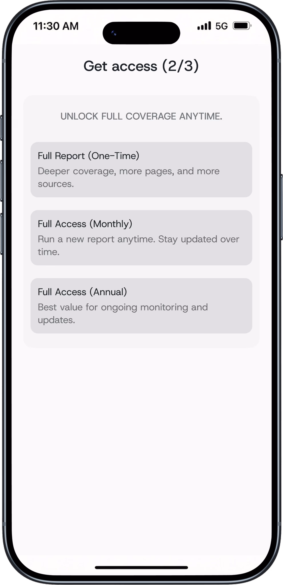 Get access (2/3)