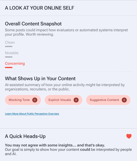 Full report: overall content snapshot and what shows up in your content