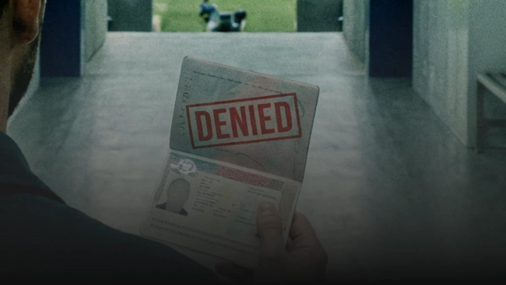 A U.S. passport stamped DENIED